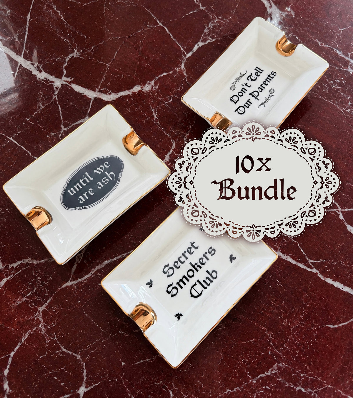 10x Ashtray Bundle